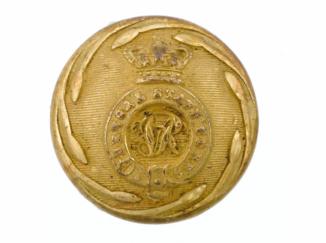 Button, Bengal Staff Corps, 1861-1876 af English School