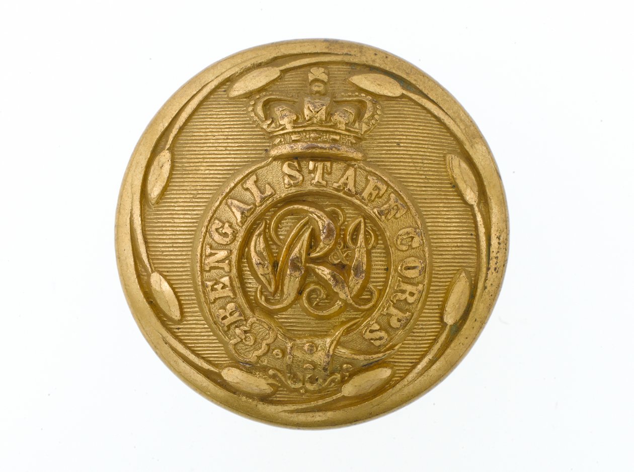 Button, Bengal Staff Corps, 1876-1891 af English School