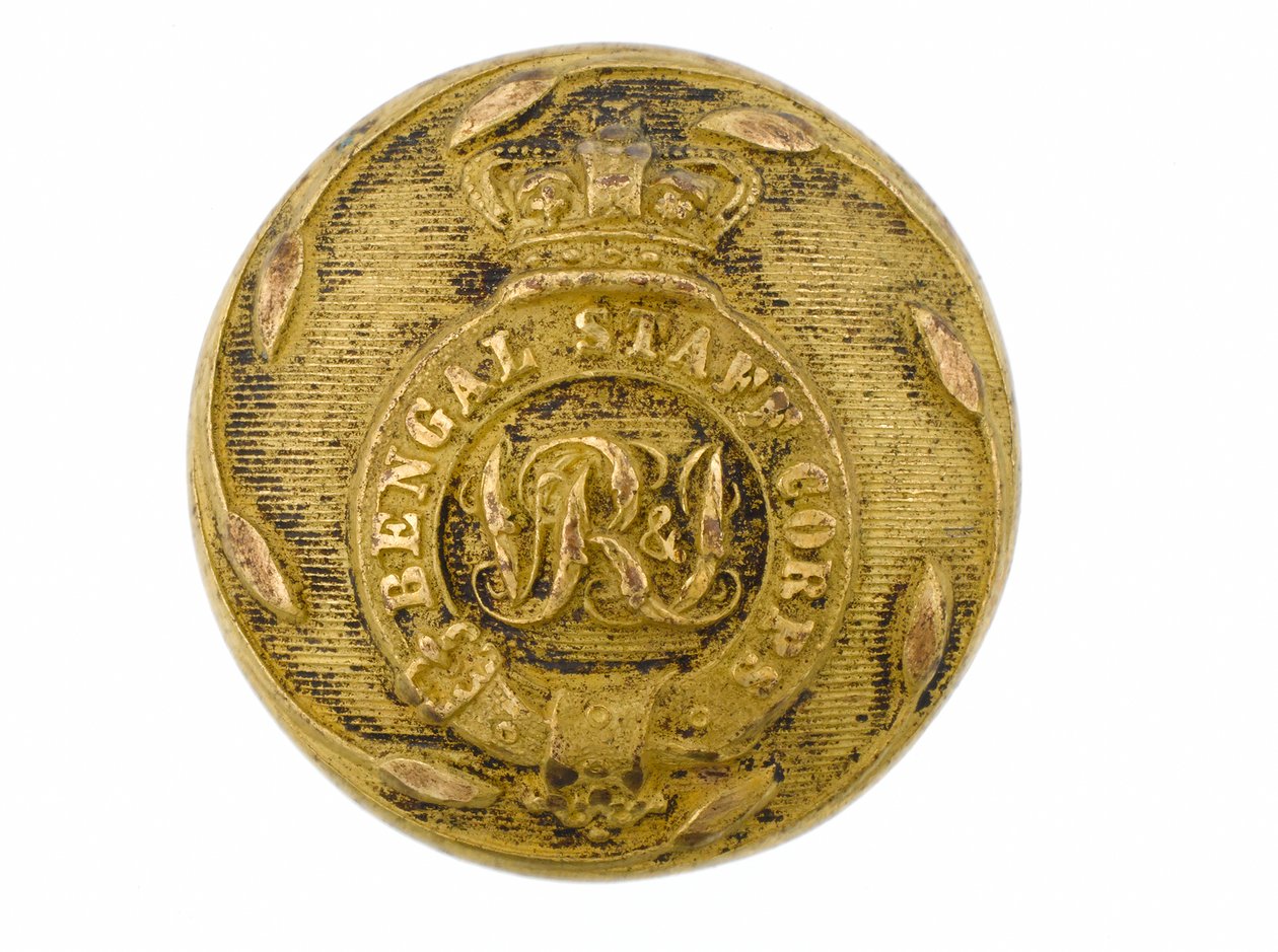Button, Bengal Staff Corps, 1876-1891 af English School