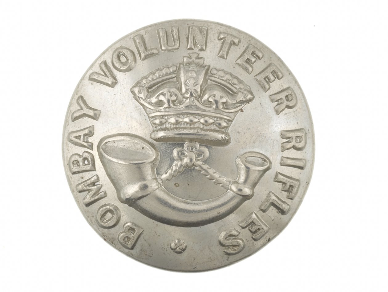 Button, Bombay Volunteer Rifles, før 1901 af English School