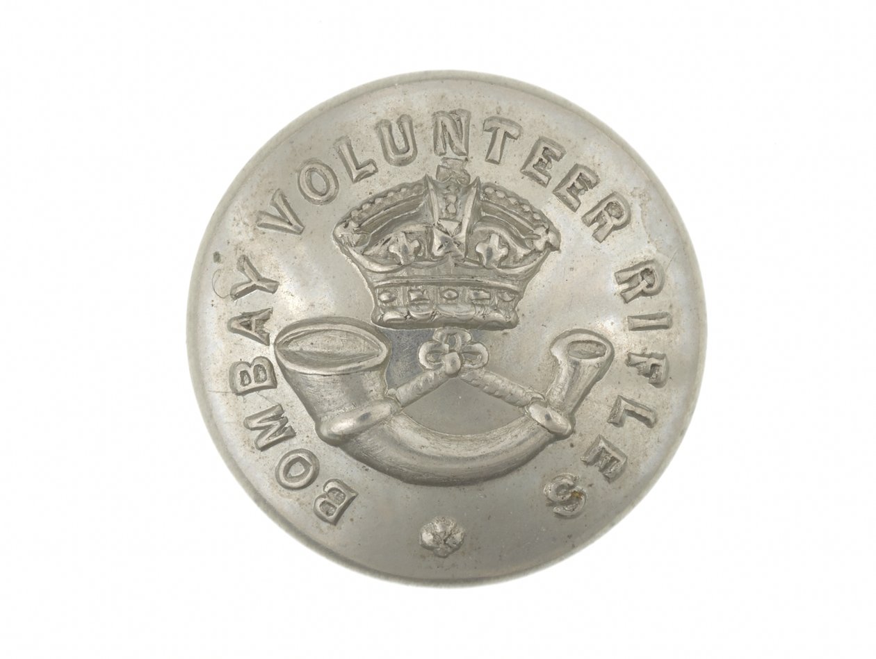 Button, Bombay Volunteer Rifles, før 1901 af English School