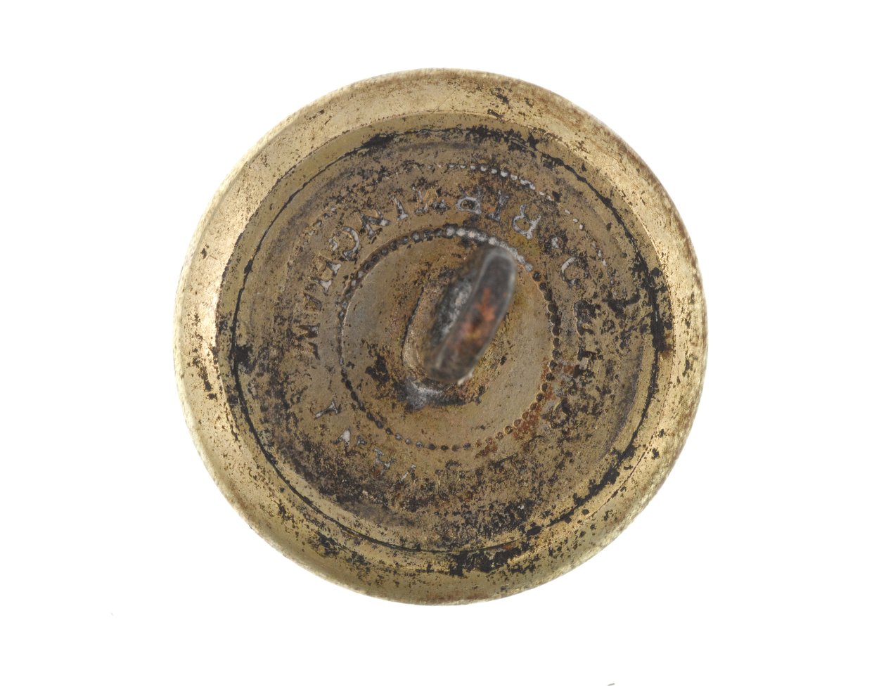 Button, Calcutta Volunteer Rifles, før 1901 af English School