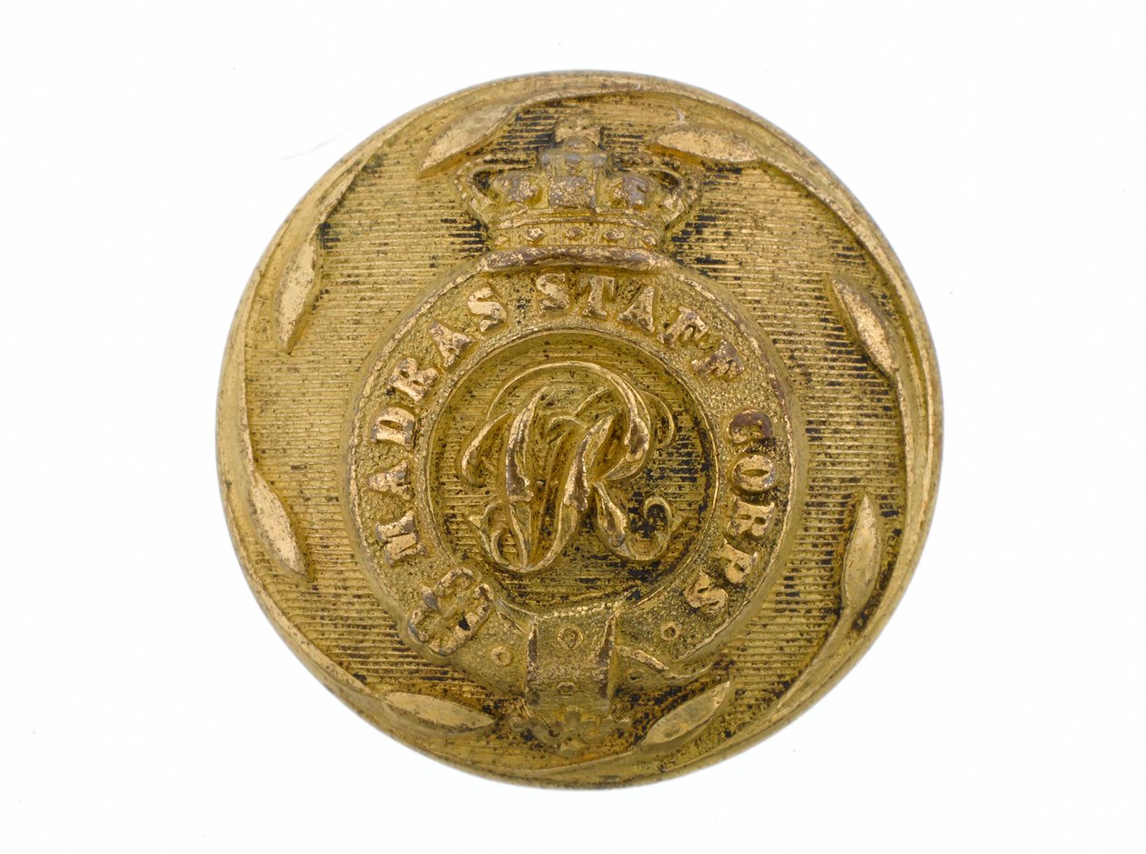 Button, Madras Staff Corps, 1861-1876 af English School