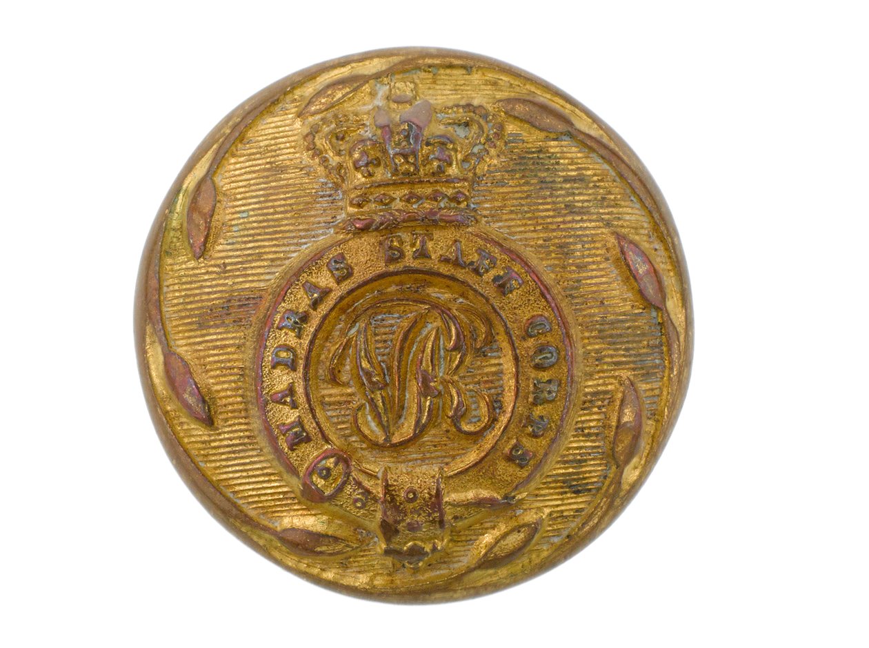 Button, Madras Staff Corps, 1861-1876 af English School