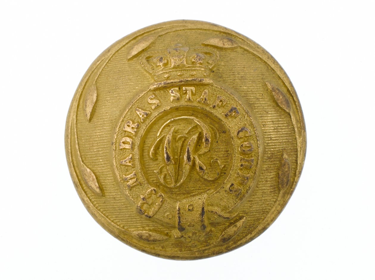 Button, Madras Staff Corps, 1861-1876. af English School