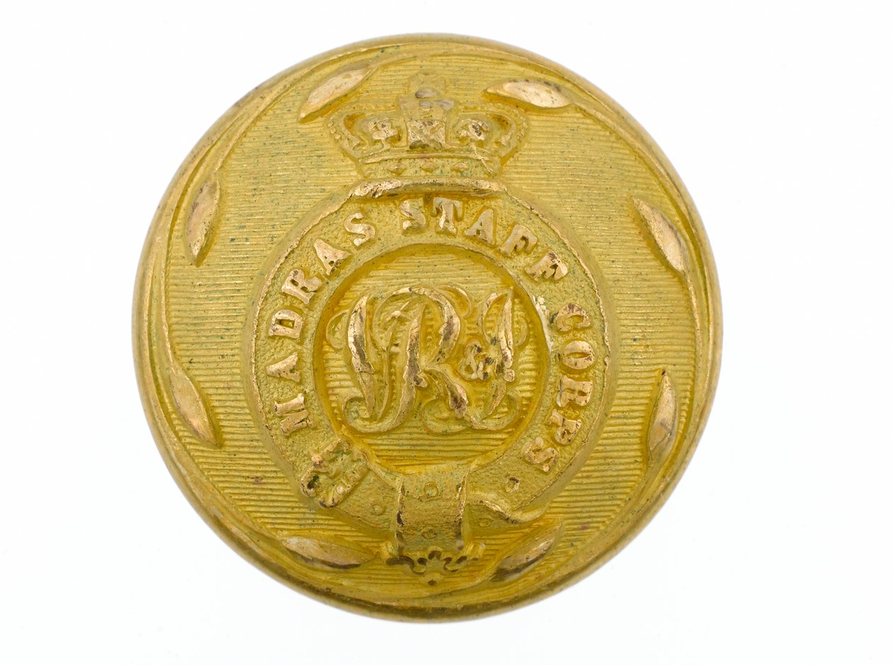 Button, Madras Staff Corps, 1861-1876 af English School