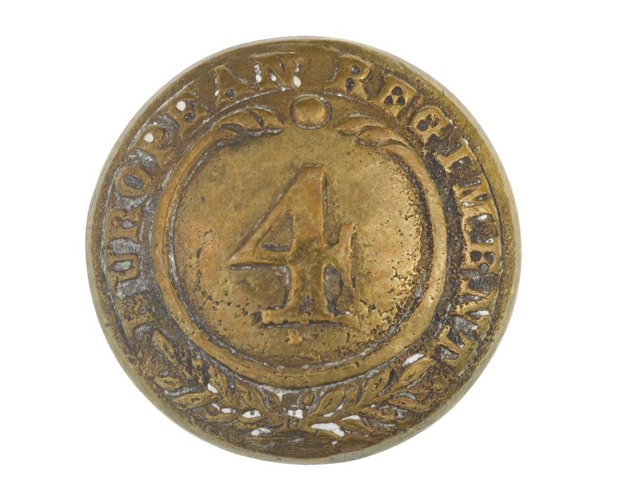 Button, andre rækker, 4. bengalske europæiske regiment, 1855-1861 af English School