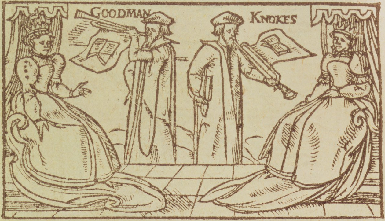 C37 d.47 bi.fii John Knox og Christopher Goodman taler om Mark Queen of Scots af English School