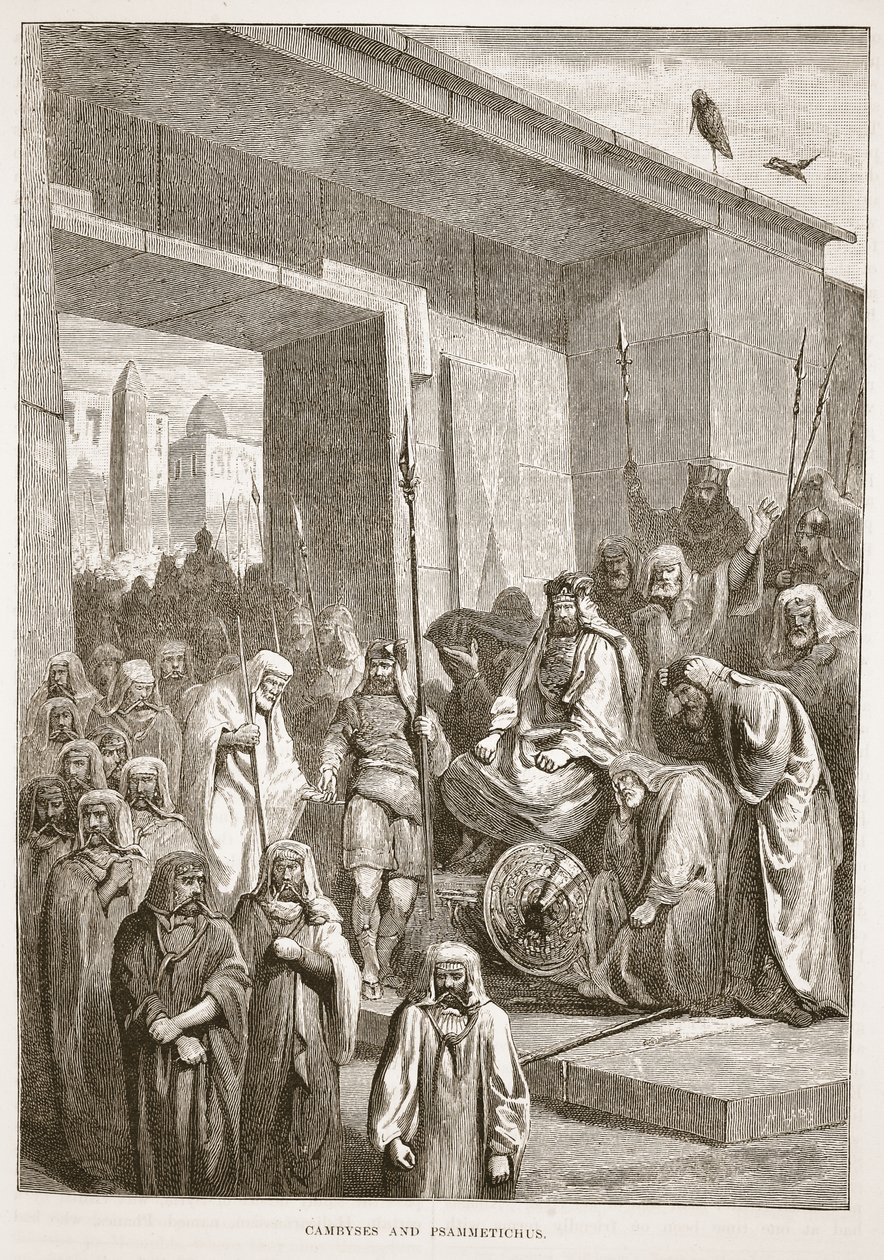 Cambyses og Psammetichus af English School