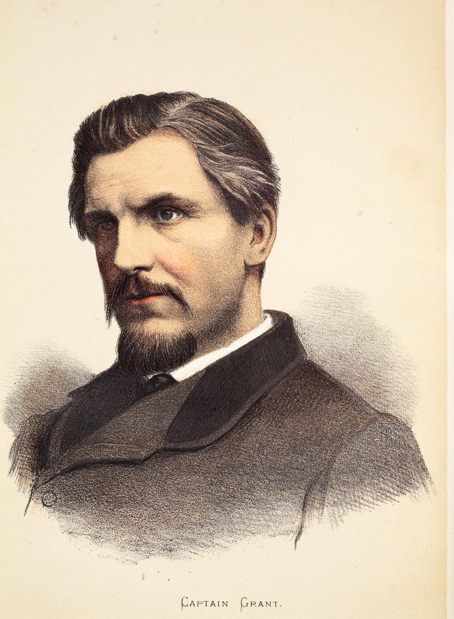 Kaptajn Grant, illustration fra The Pictorial Edition of the Life and Discoveries of David Livingstone af J. Ewing Richie, pub. af A. Fullarton & Co., 1876 af English School