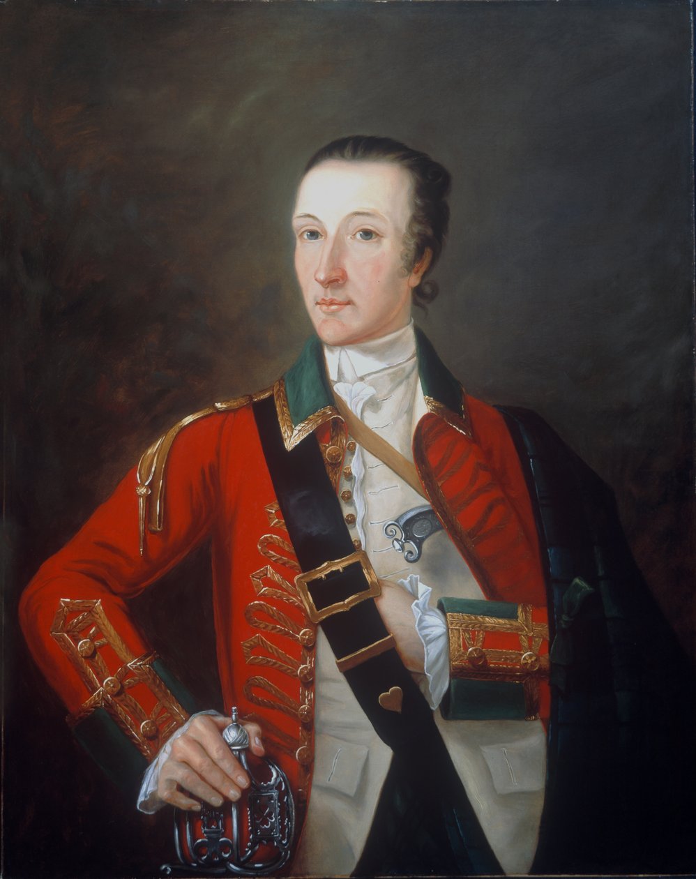 Kaptajn James Gorry, 87th Regiment of Foot, eller Highland Volunteers, 1760 af English School