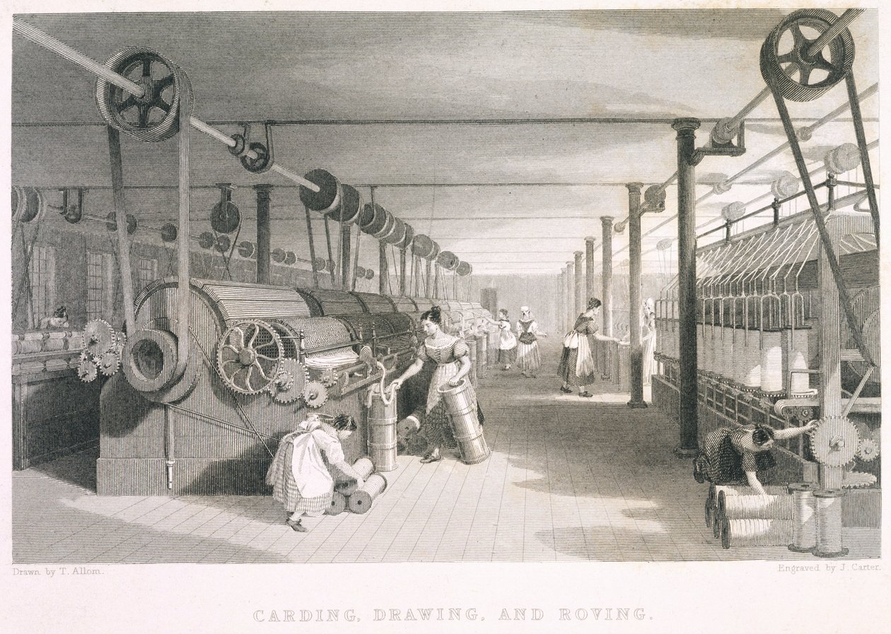 Karklude, tegninger og tekstiler (gravering) af English School