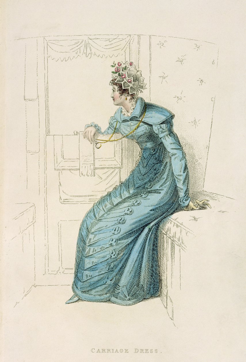 Vognskjole, modetallerken fra Ackermanns Repository of Arts af English School