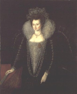 Catherine Killigrew, senere Lady Jermyn (1597-1640), ca. 1595-1600 af English School