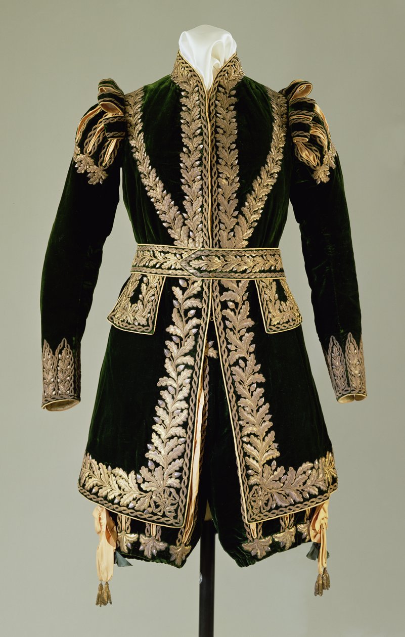 Ceremonikostume, 1821 (tekstil) af English School