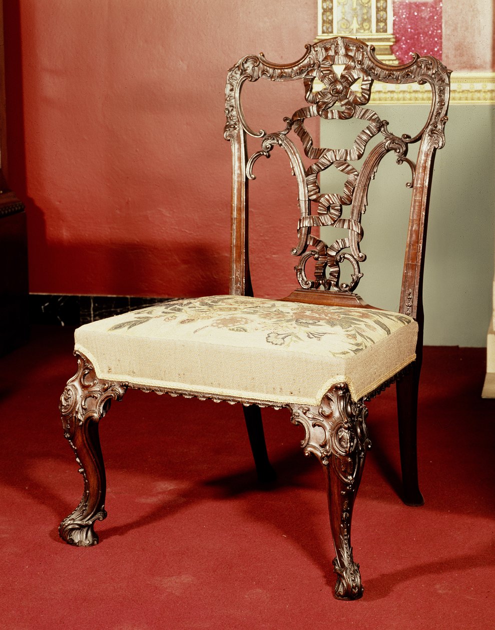 Stol, Chippendale Director design, c.1760 af English School