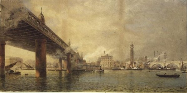 Charing Cross Bridge af English School