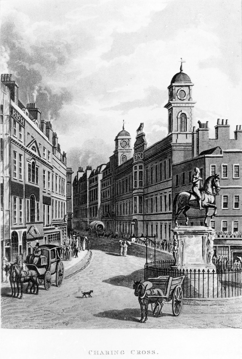 Charing Cross, ser op på Stranden, 1811 af English School