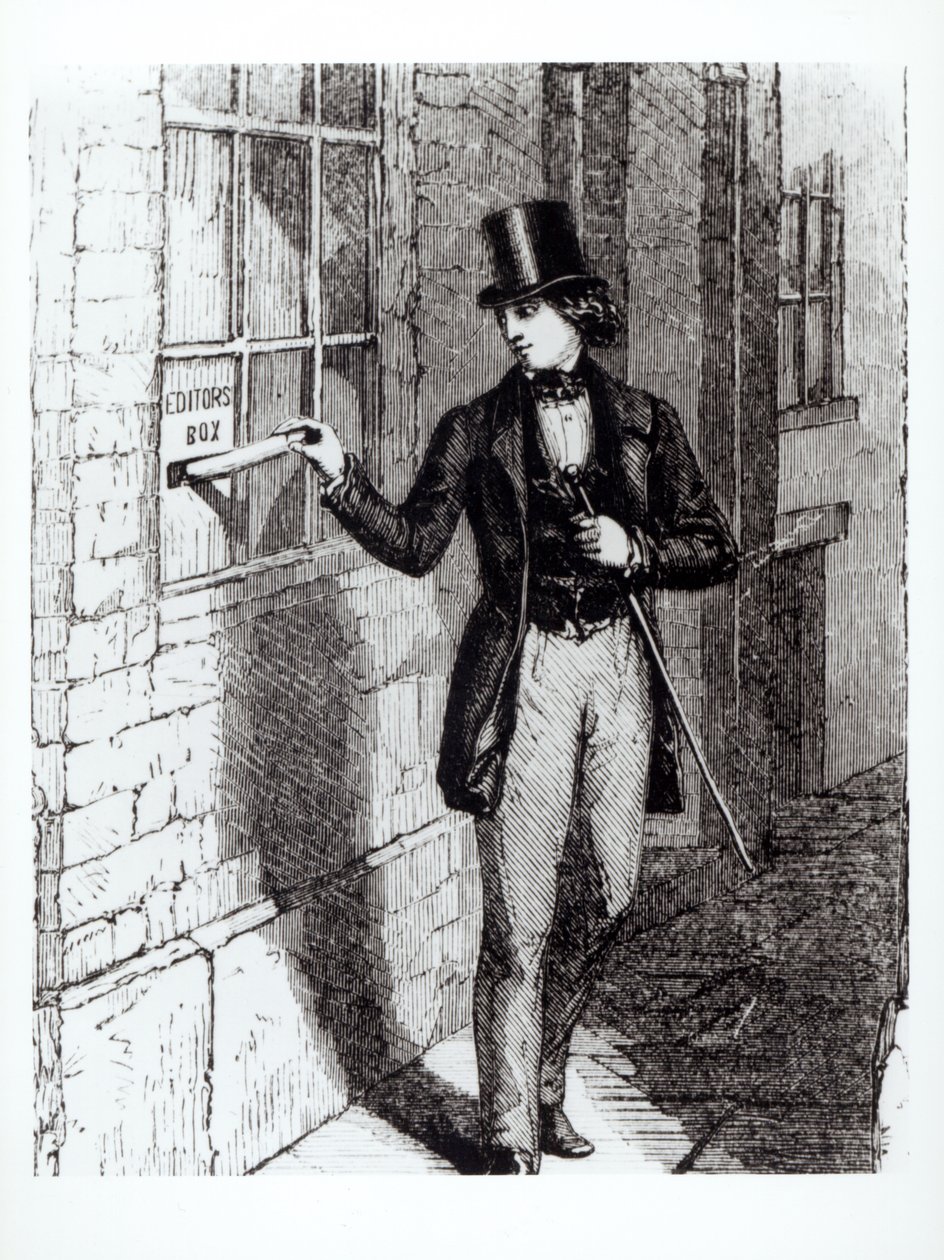 Charles Dickens (1812-70) indsender sine historier af English School