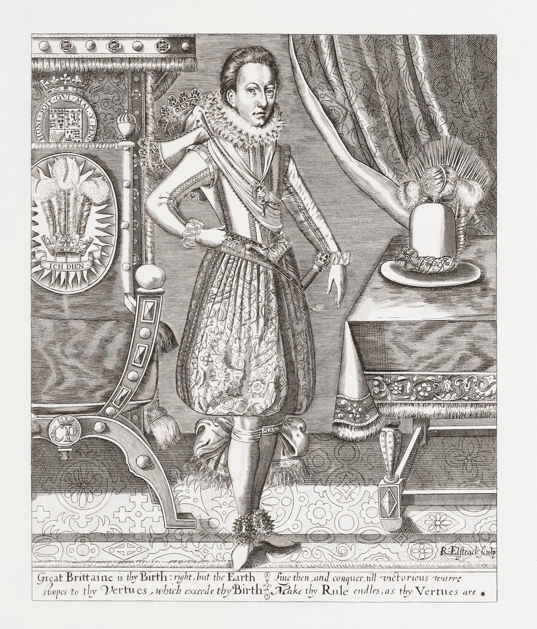 Charles I, King of England, Skotland, Irland, fra Woodburn