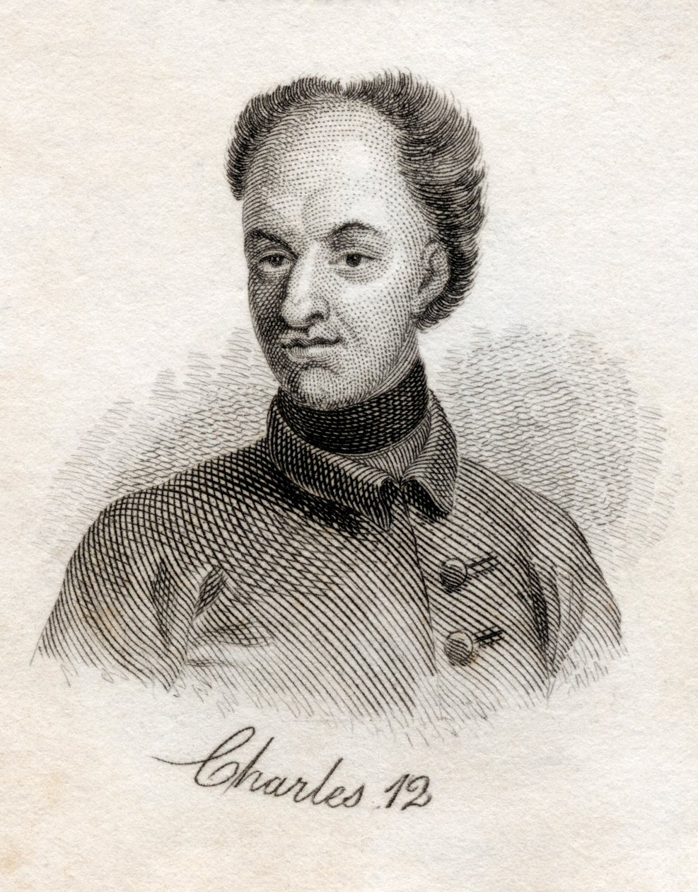 Charles XII, konge af Sverige, fra Crabbs Historical Dictionary, udgivet 1825 af English School