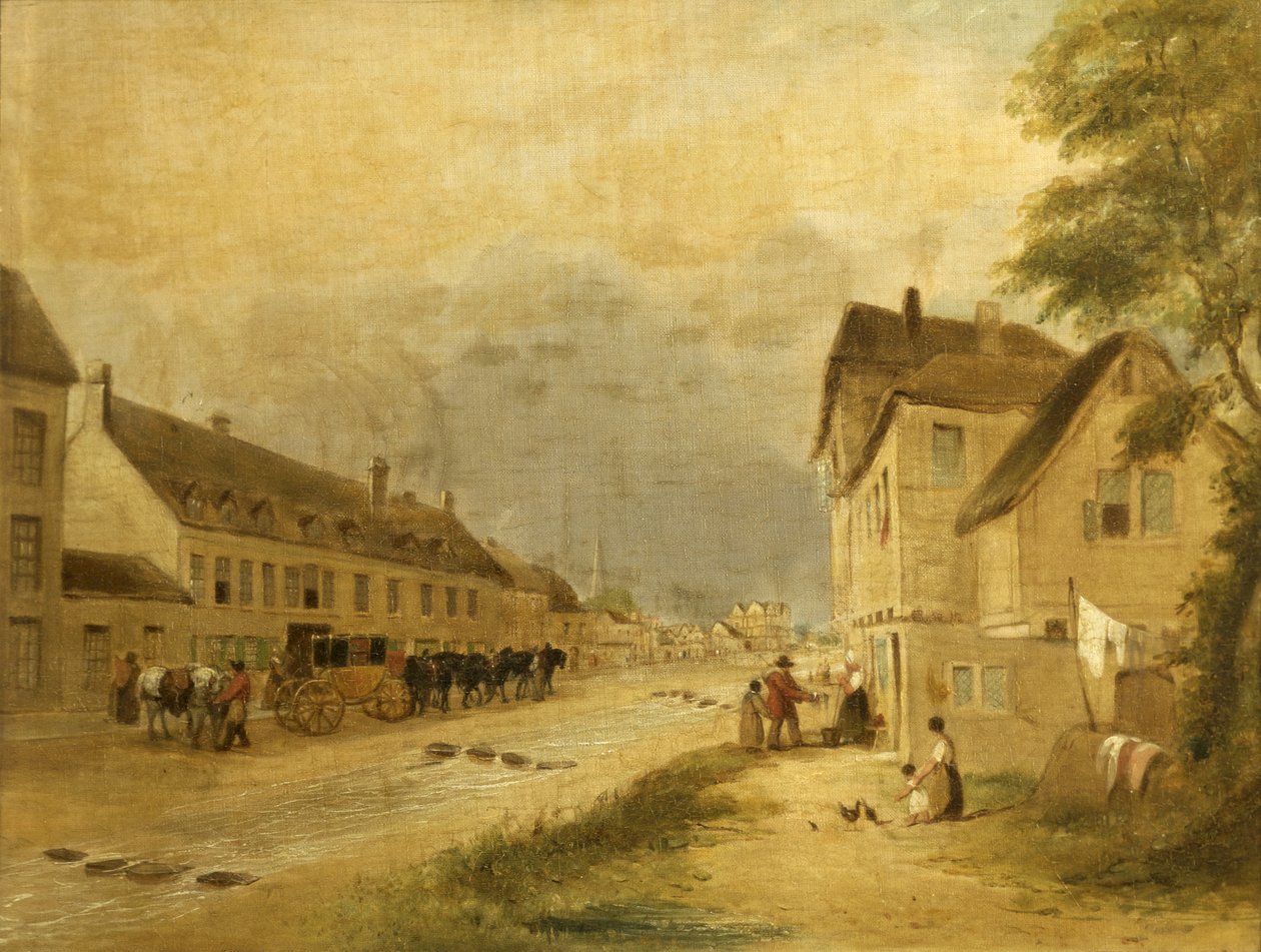 Cheltenham High Street, 1740 af English School