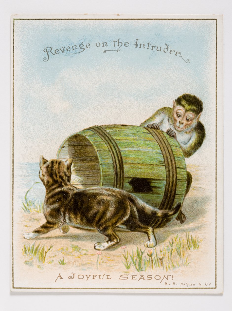 Julekort, ca. 1885-95 (trykt kort) af English School