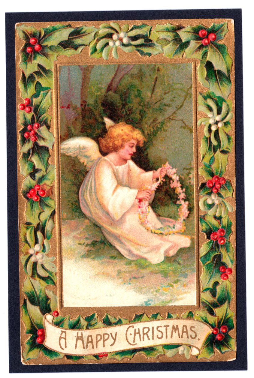 Julepostkort, ca. 1907 af English School