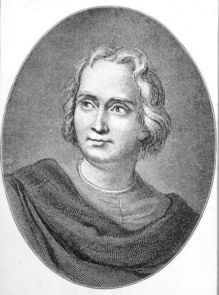 Christopher Columbus (1451-1506) (gravering) af English School