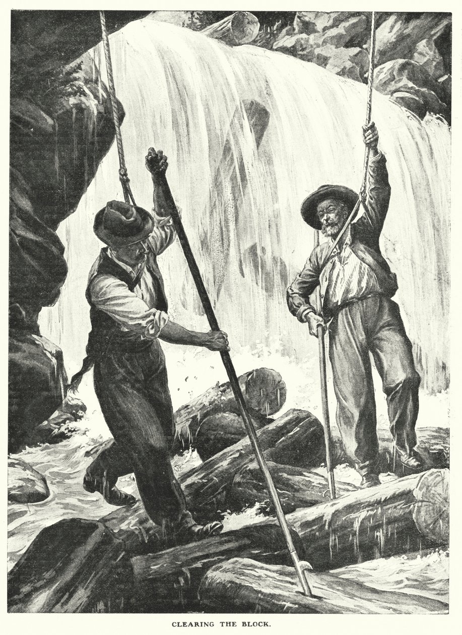 Rydning af blokken (gravering) af English School