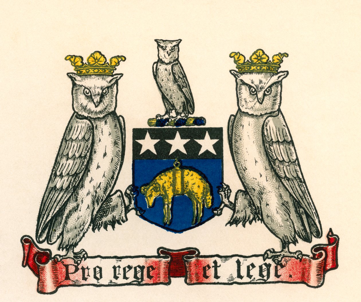 Våbenskjold fra Leeds, England. af English School