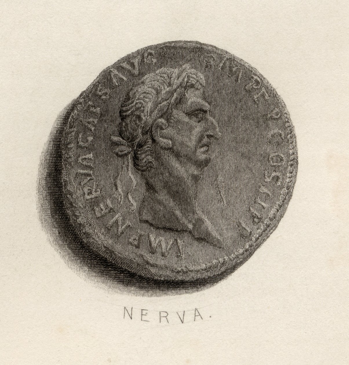 Mønt fra Nerva Cæsar Augustus
