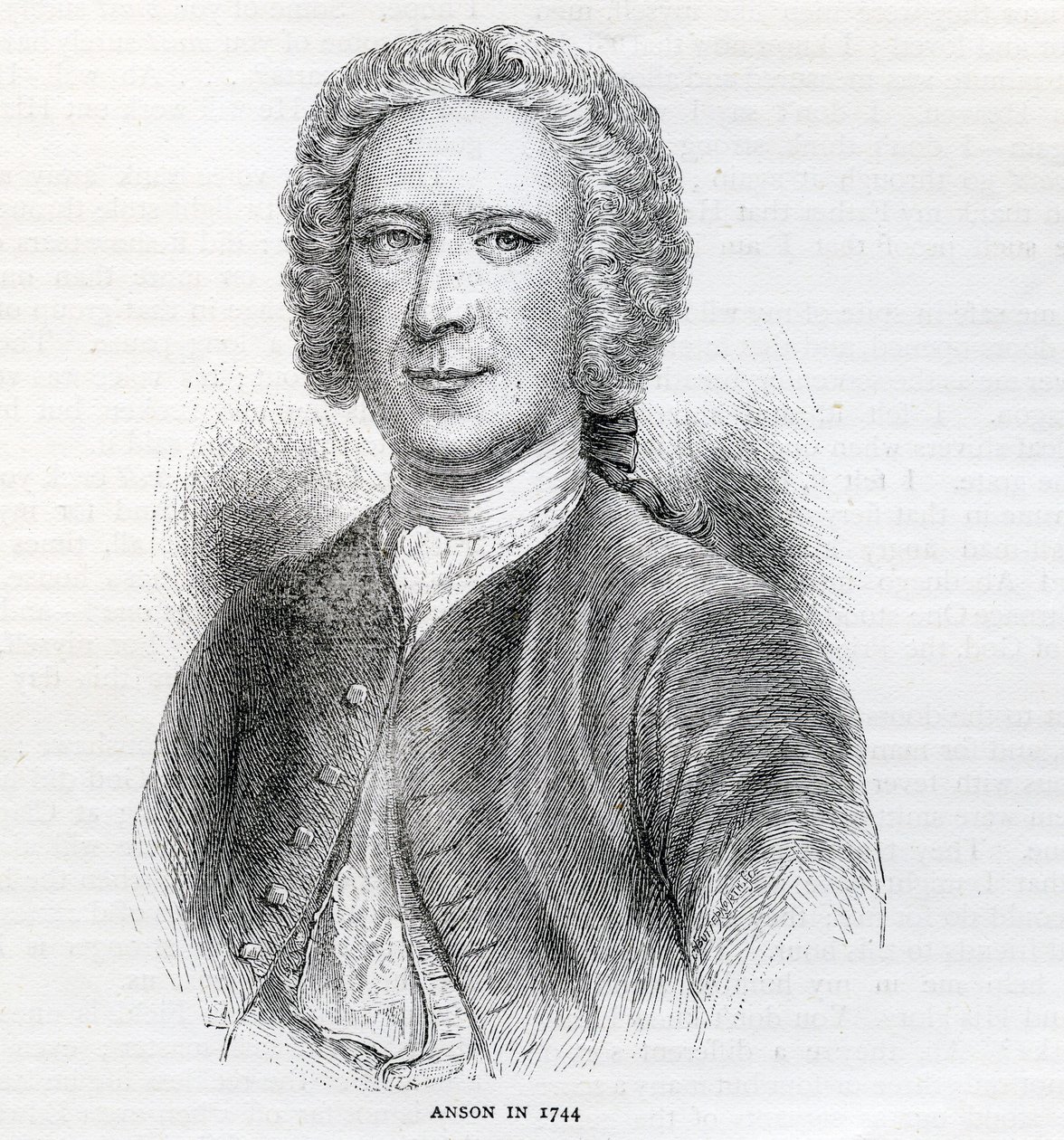 Commodore George Anson, 1. Baron Anson (1697-1762), 1744 af English School