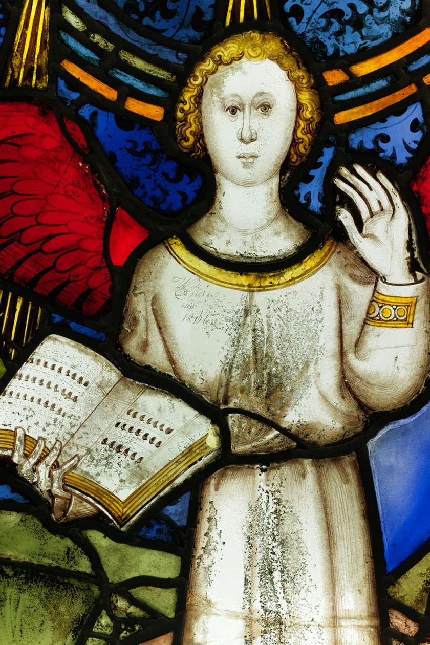 Bevaret panel fra Great East Window i York Minster: 