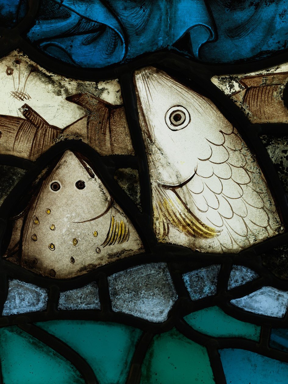 Bevaret afsnit fra Great East Window i York Minster: 