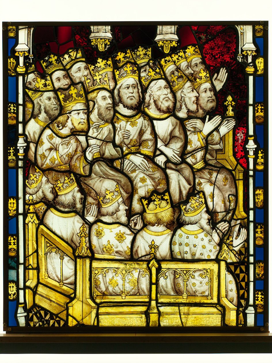 Bevaret afsnit fra Great East Window i York Minster: 