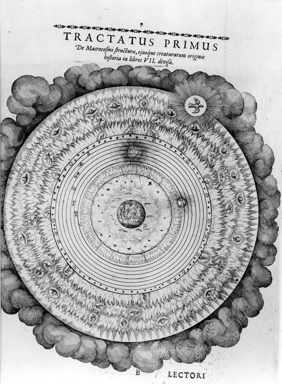 Opbygning af kosmos, fra Robert Fludd