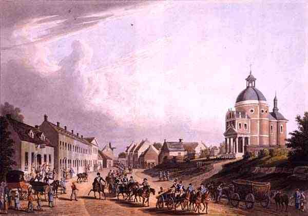 Formidling af den franske kanon fra slagmarken den 24. juli 1815 ved Waterloo, udgivet af R. Bowyer af English School