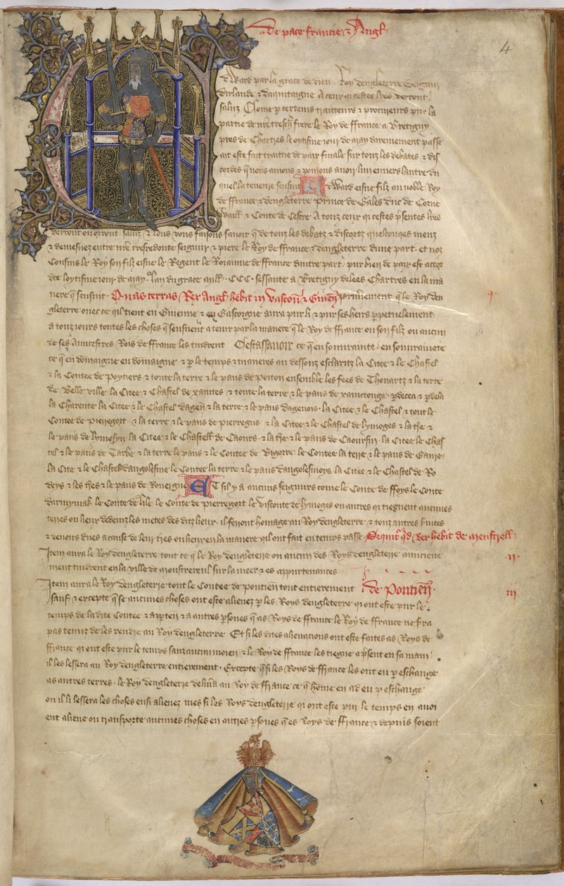 Cotton Nero D. VI f.4 Belyst initial 
