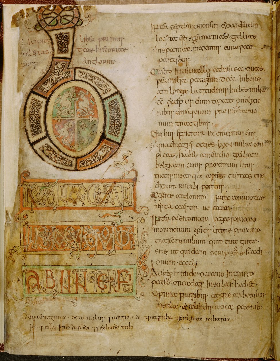 Bomuld Tiberius C. II, f.5v Initial 