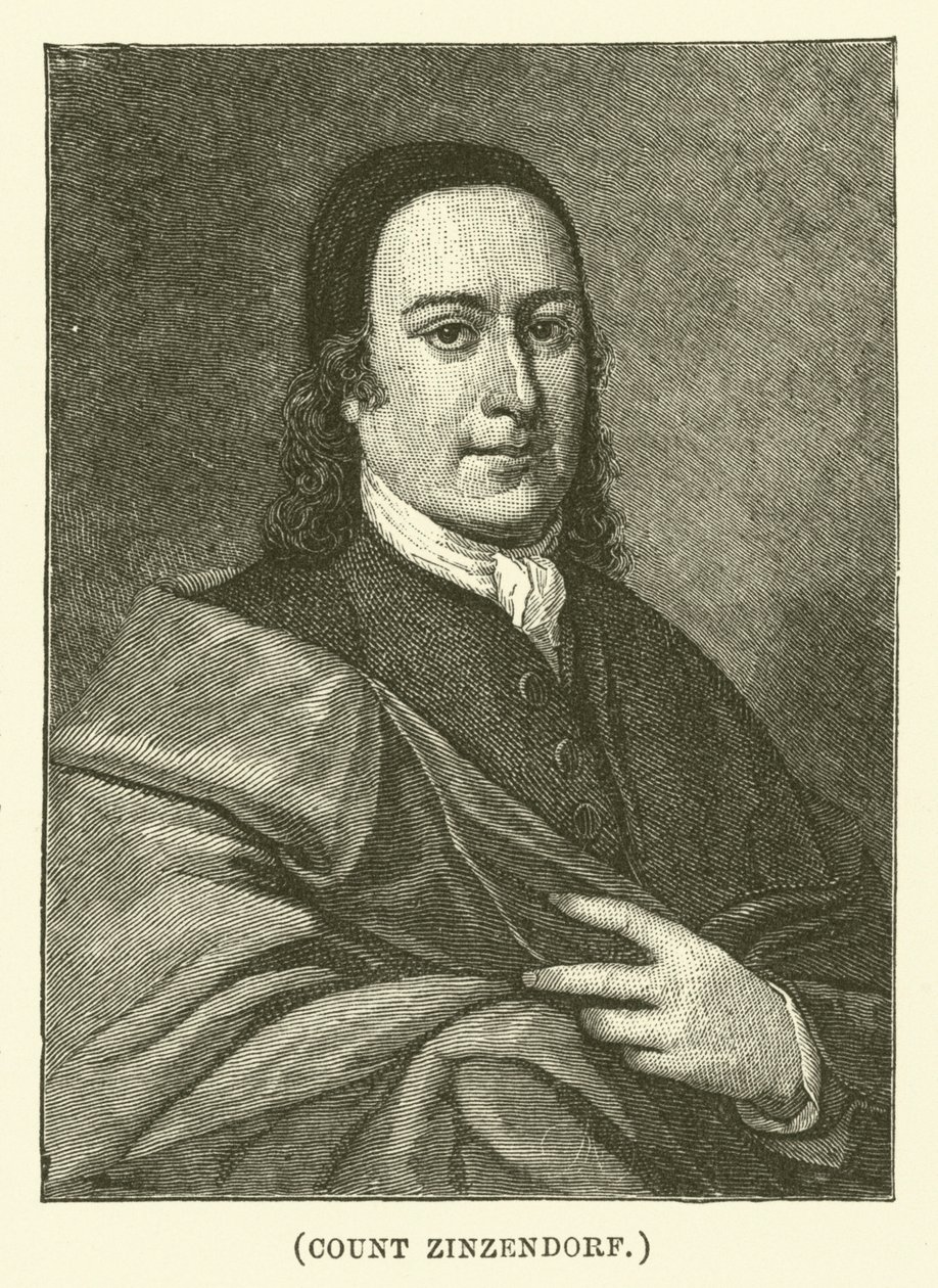 Grev Zinzendorf (kobberstik) af English School