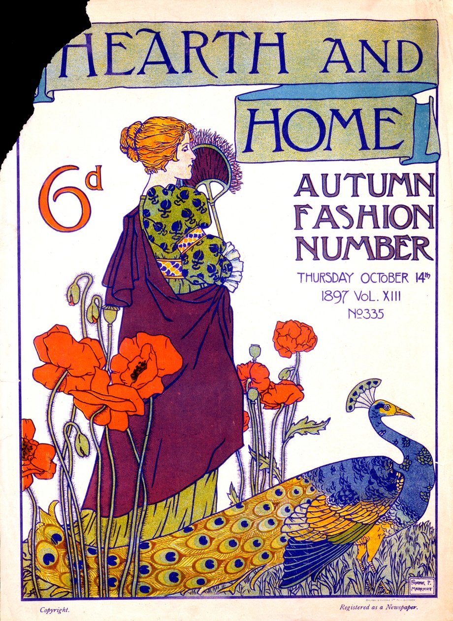 Forside af Hearth and Home Magazine, 14. oktober 1897 af English School