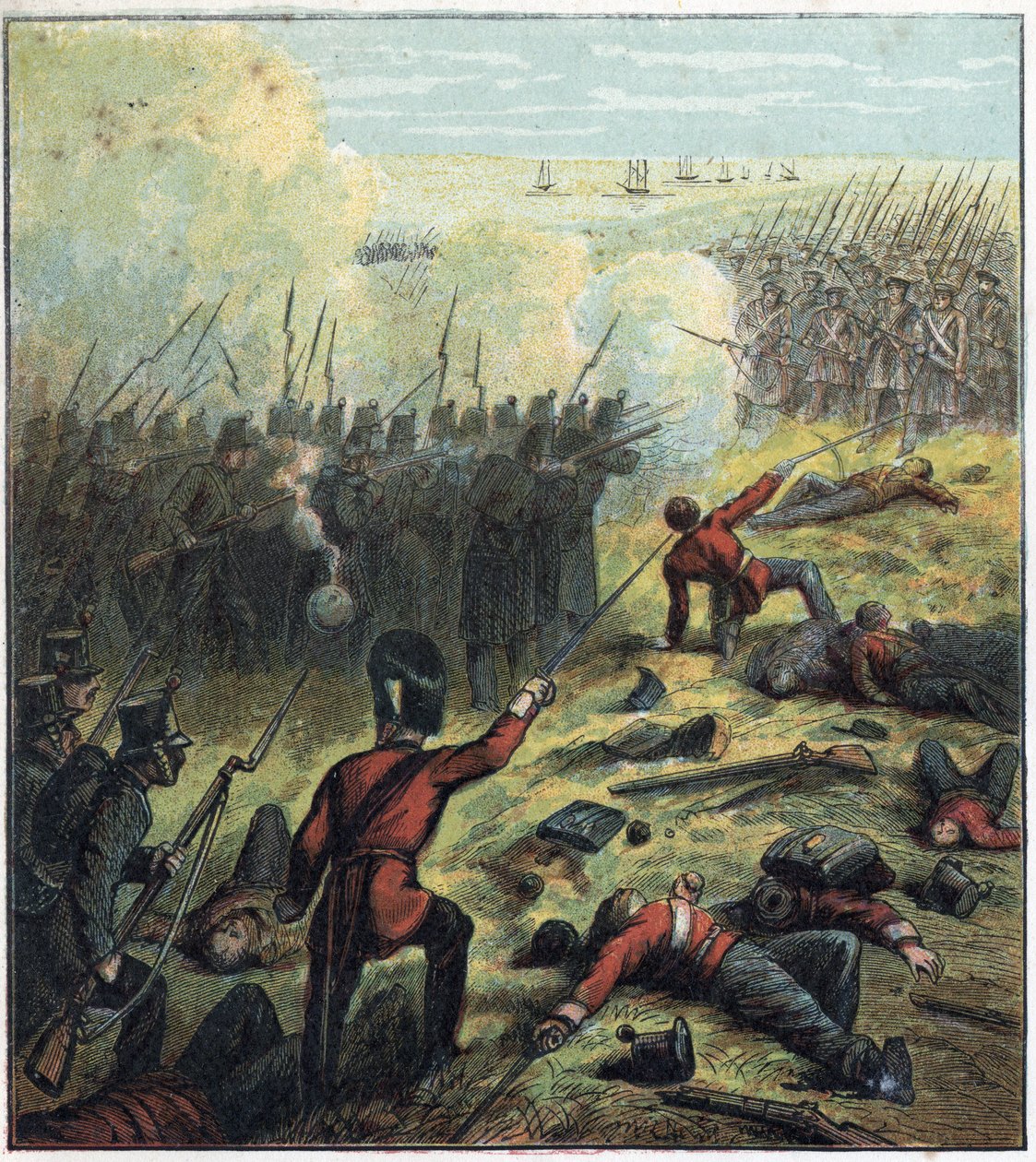 Krimkrigen (1853-1856) mellem Rusland og Det Osmanniske Rige: Franskmændene og briterne allierede sig med tyrkerne for at belejre den russiske havn Sebastopol fra 17. oktober 1854 til 8. september 1855. 