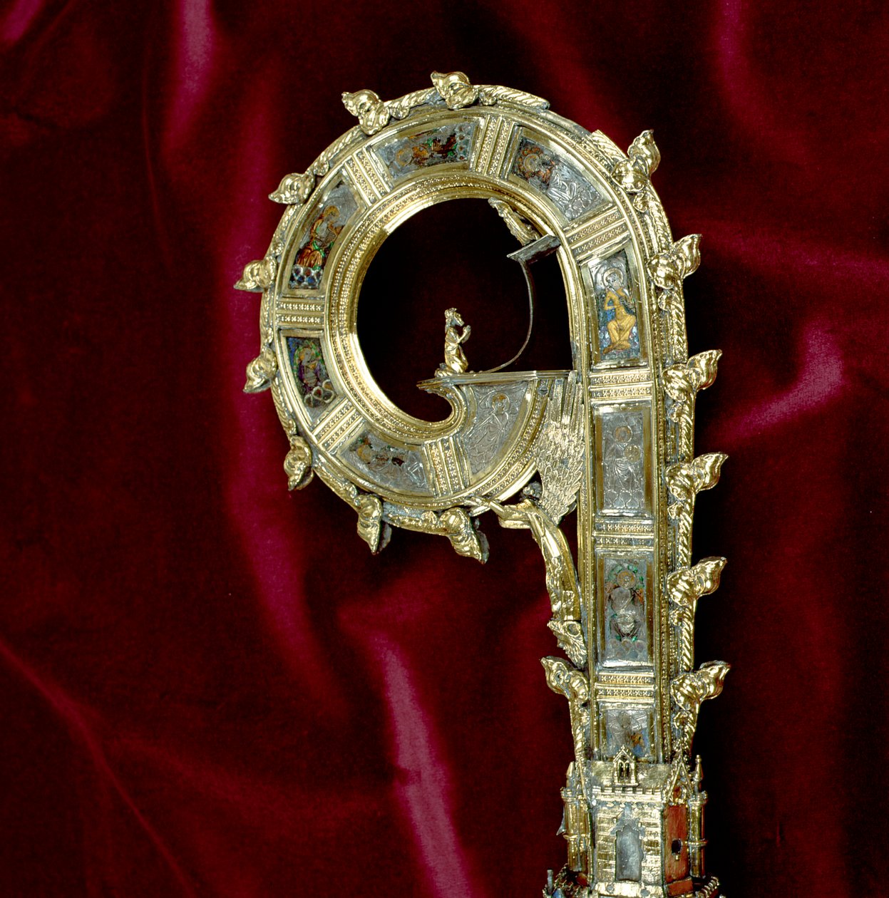 Crook of the Crozier of William of Wykeham (c.1320-1404): Paul side (forgyldt sølv) (detalje) (se 205100-32) af English School