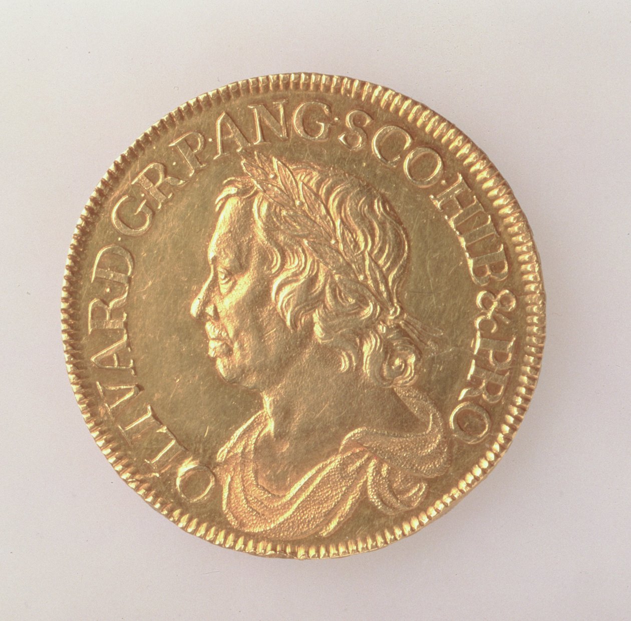 Oliver Cromwells krone (1599-1658), London Mint, 1658 (forside) (guld) (for bagside se 168064) af English School