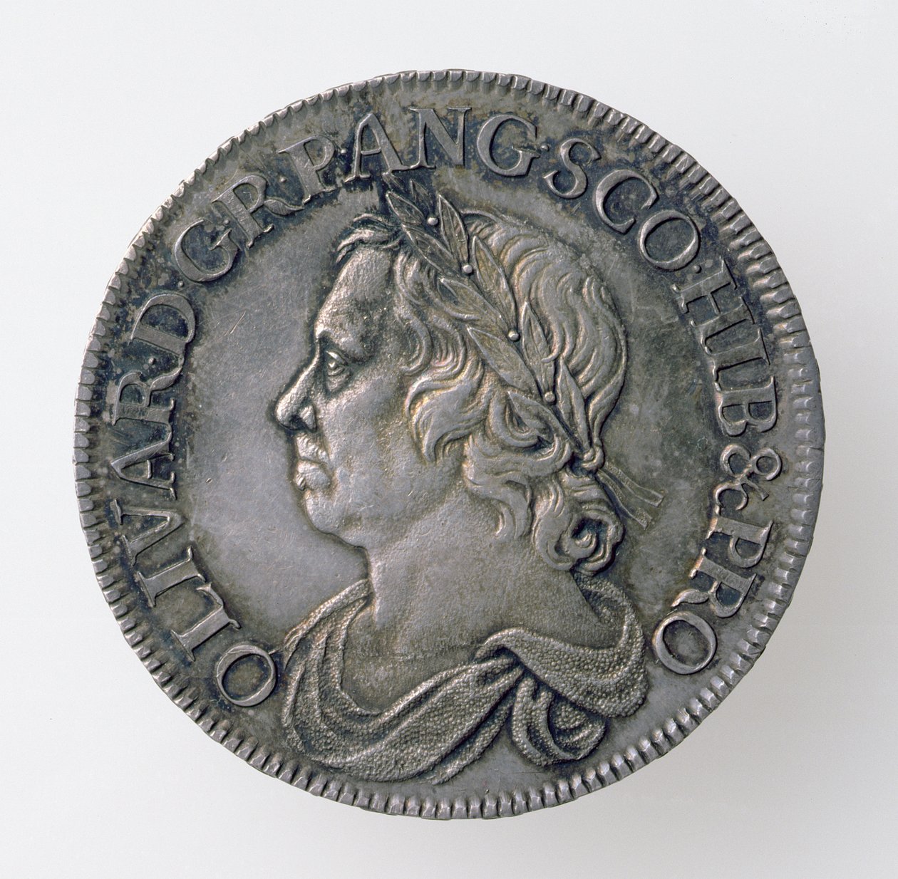 Oliver Cromwells krone (1599-1658), London Mint, 1658 (forside) (sølv) (for bagside se 168062) af English School