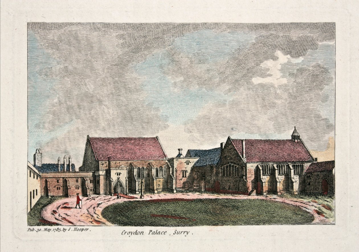 Croydon Palace, Surry, 1785 af English School