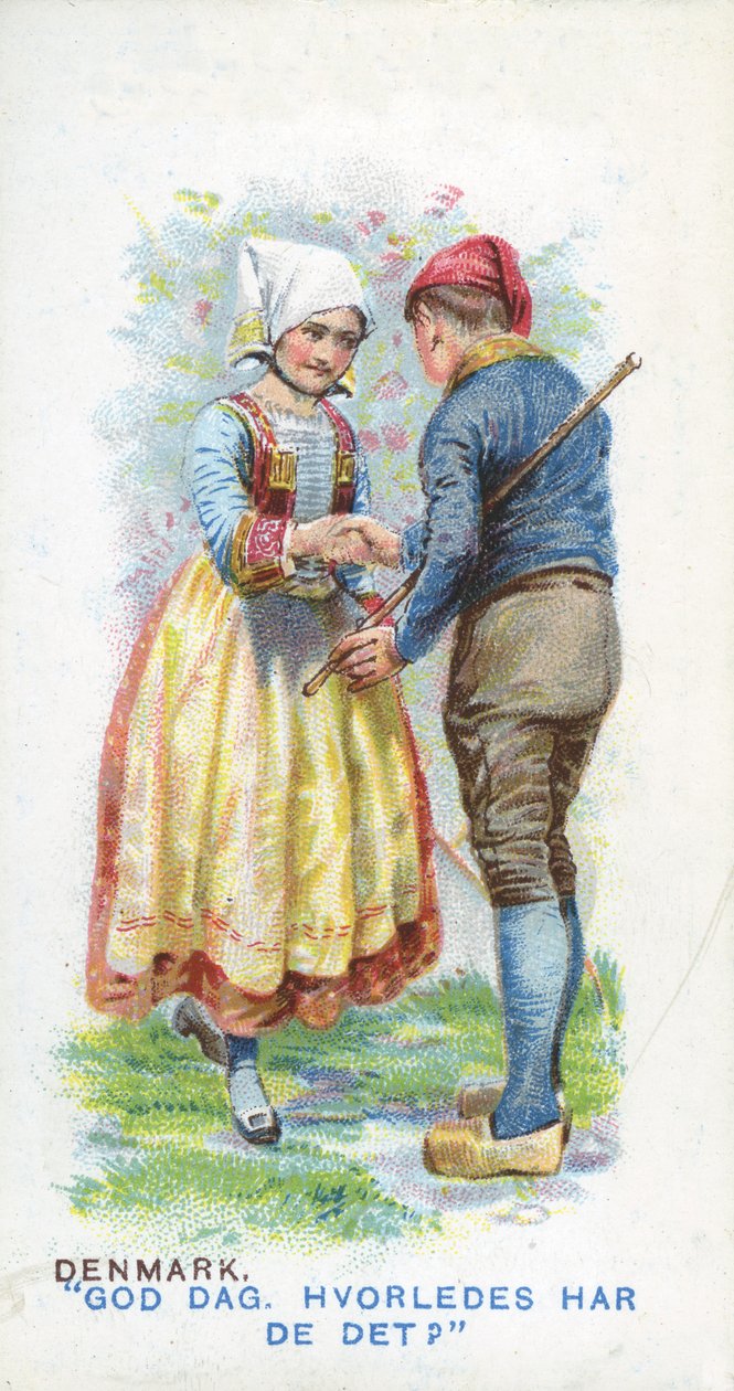 Sædvanlig hilsen i Danmark, 1907 af English School