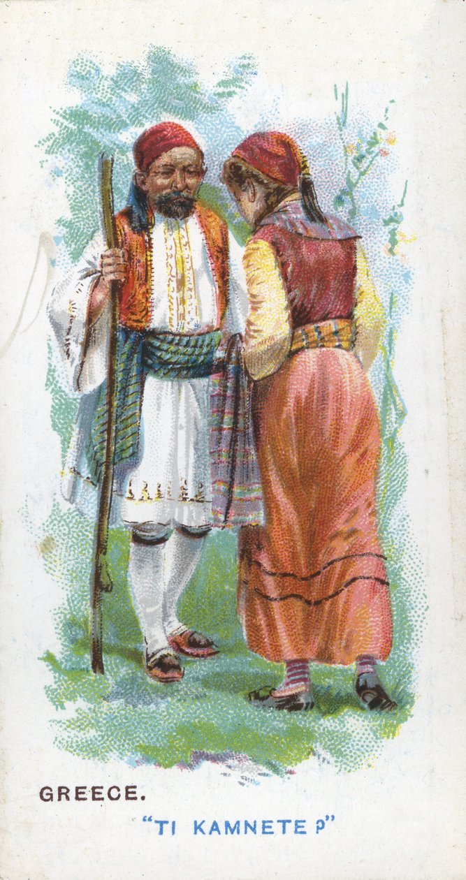 Sædvanlig hilsen i Grækenland, 1907 af English School