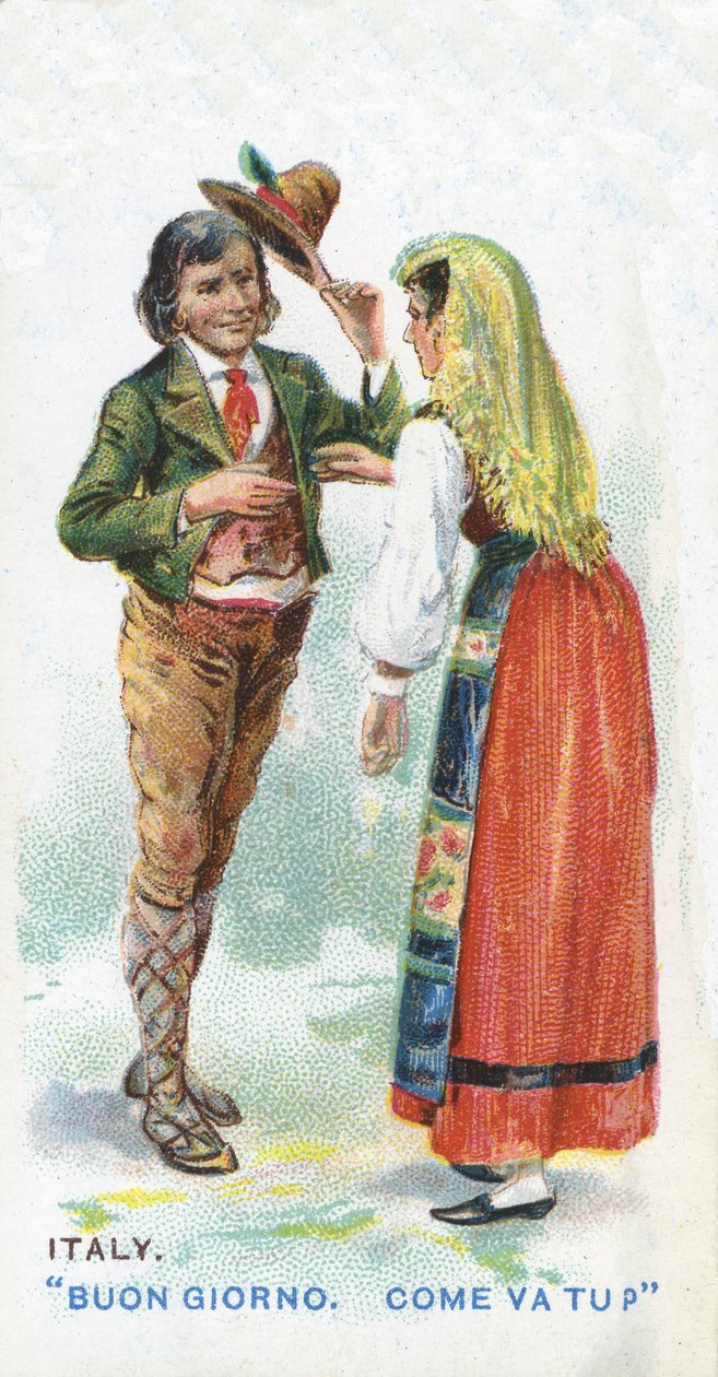 Sædvanlig hilsen i Italien, 1907 af English School